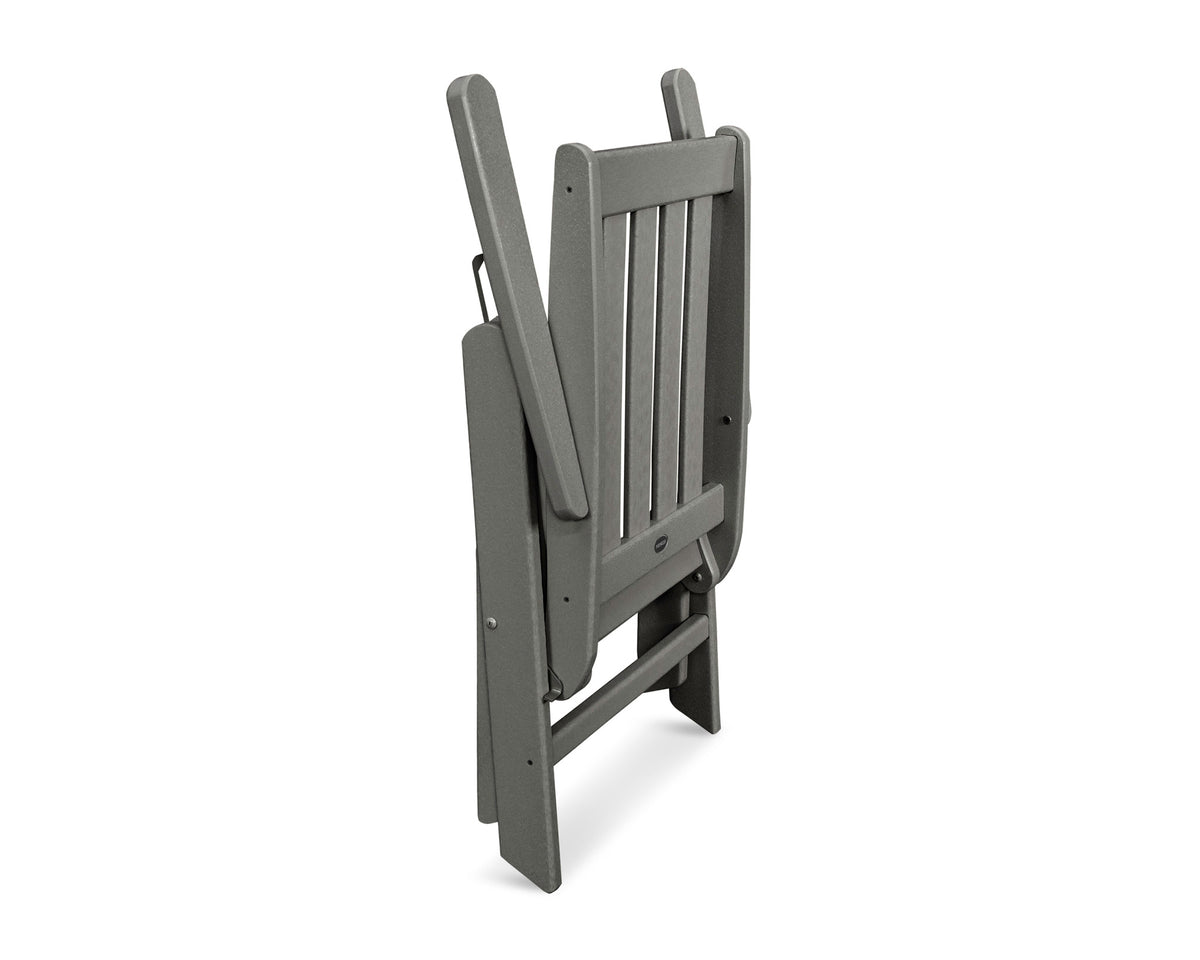 POLYWOOD Vineyard Folding Dining Chair angle view