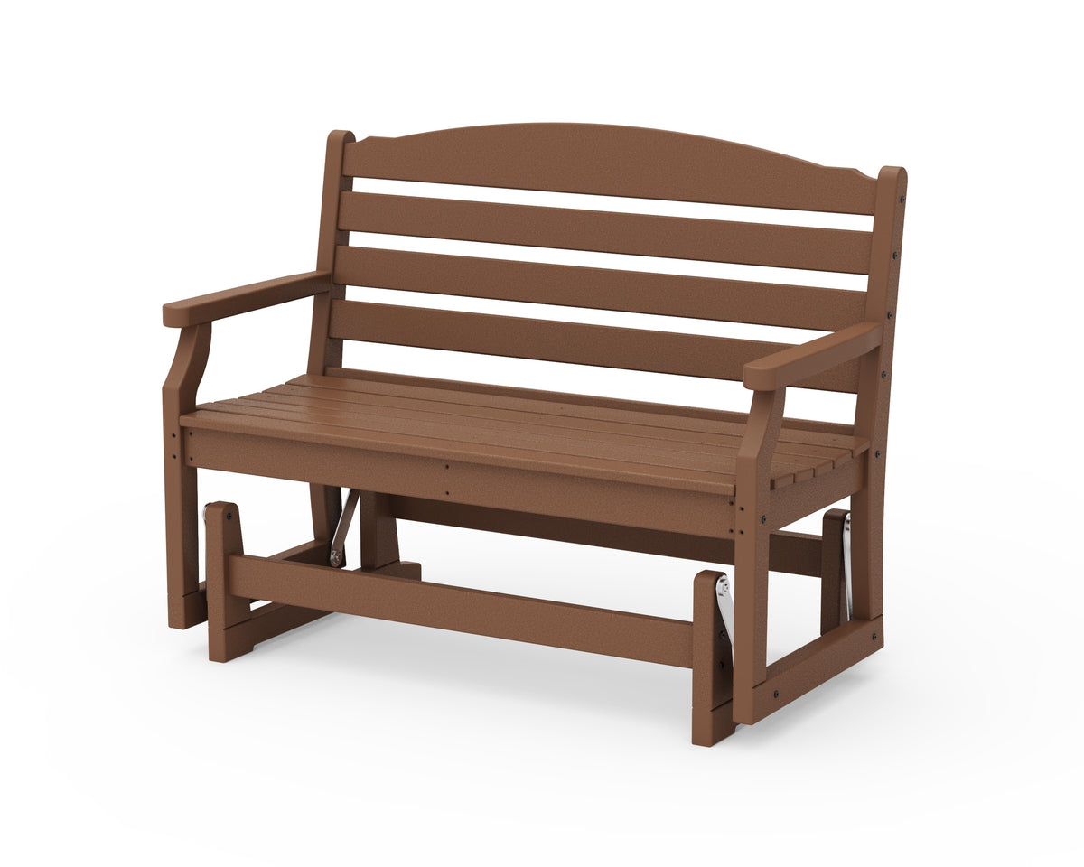 POLYWOOD Savannah 48" Glider in Teak