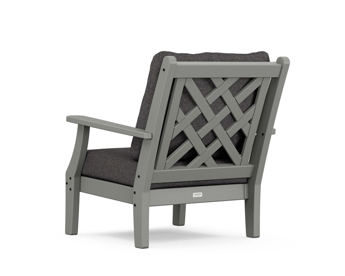 POLYWOOD Wovendale Deep Seating Chair angle view