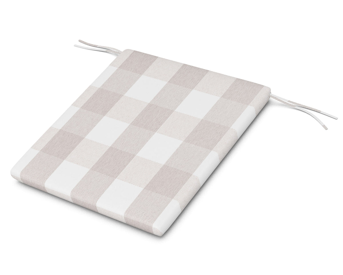 POLYWOOD AL100 Seat Pad in Buffalo Plaid Dune Burlap