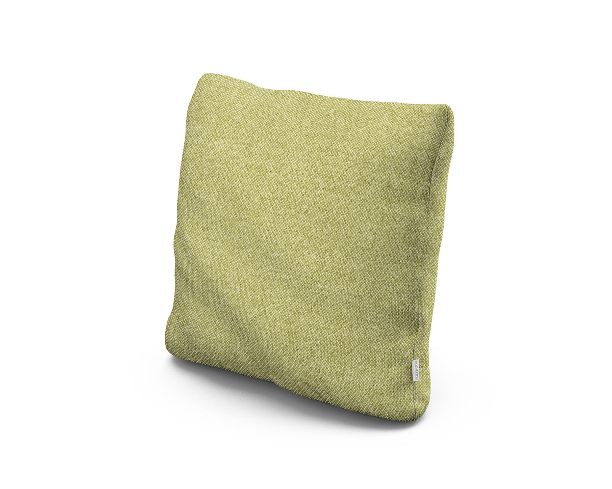 POLYWOOD 18" Outdoor Throw Pillow in Chartreuse Boucle