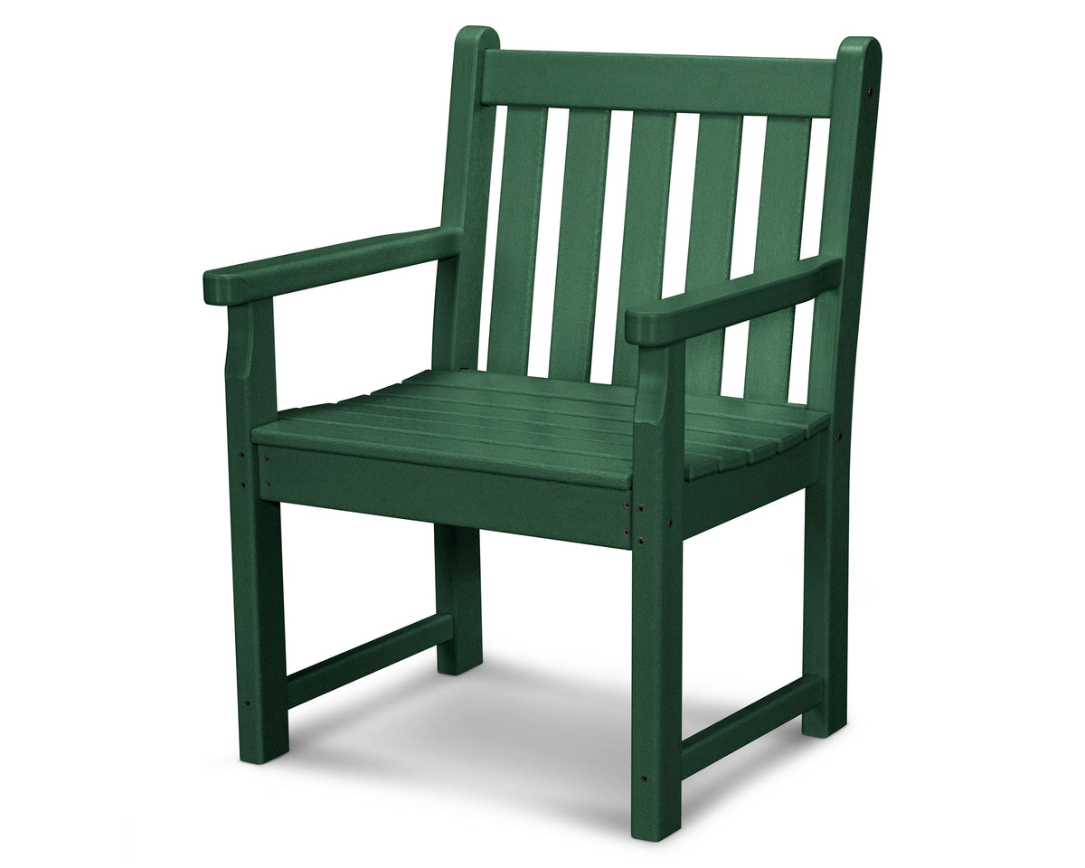 POLYWOOD Traditional Garden Arm Chair in Green
