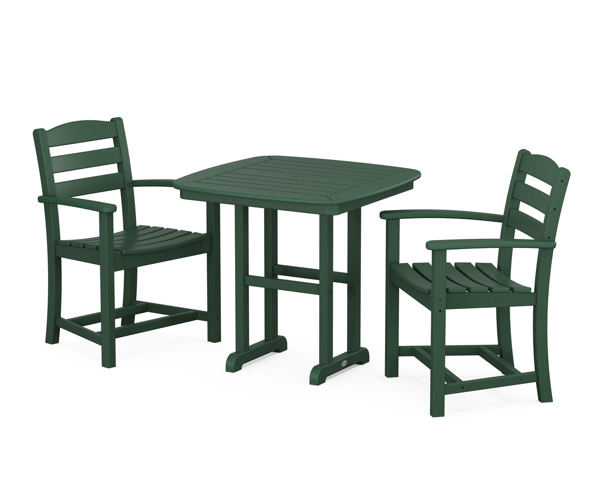 POLYWOOD La Casa Café 3-Piece Dining Set in Green