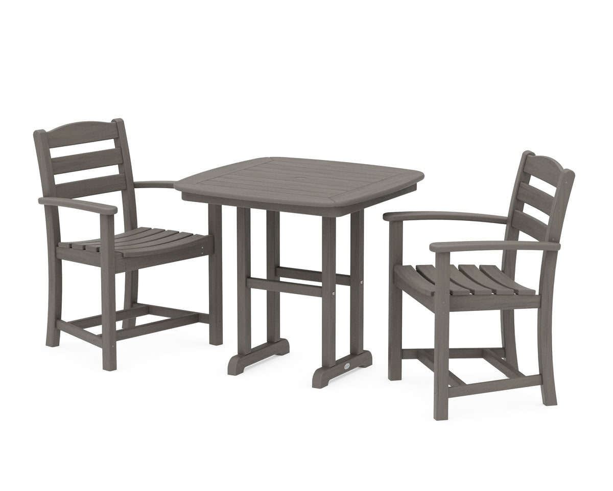 POLYWOOD La Casa Café 3-Piece Dining Set in Driftwood