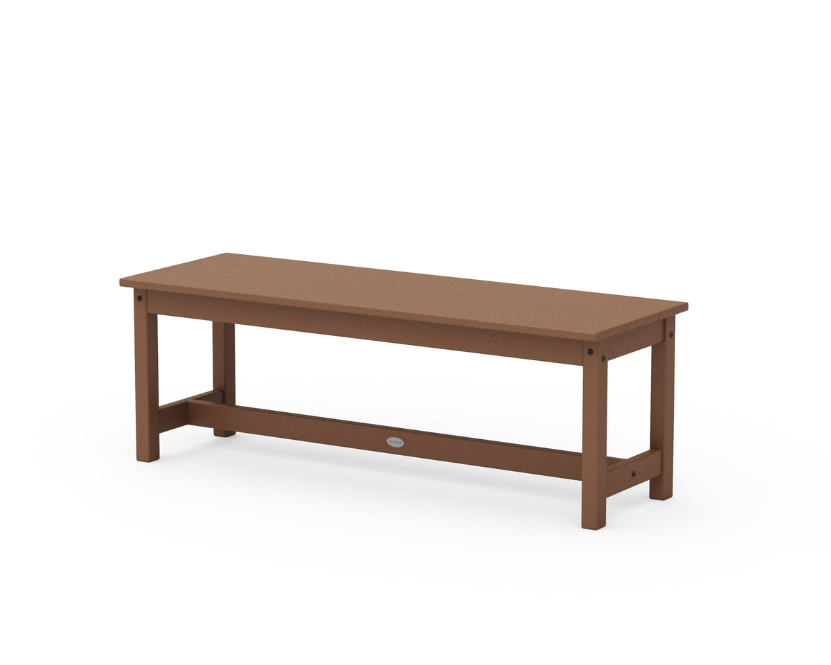 POLYWOOD 48" Planter Bench in Teak