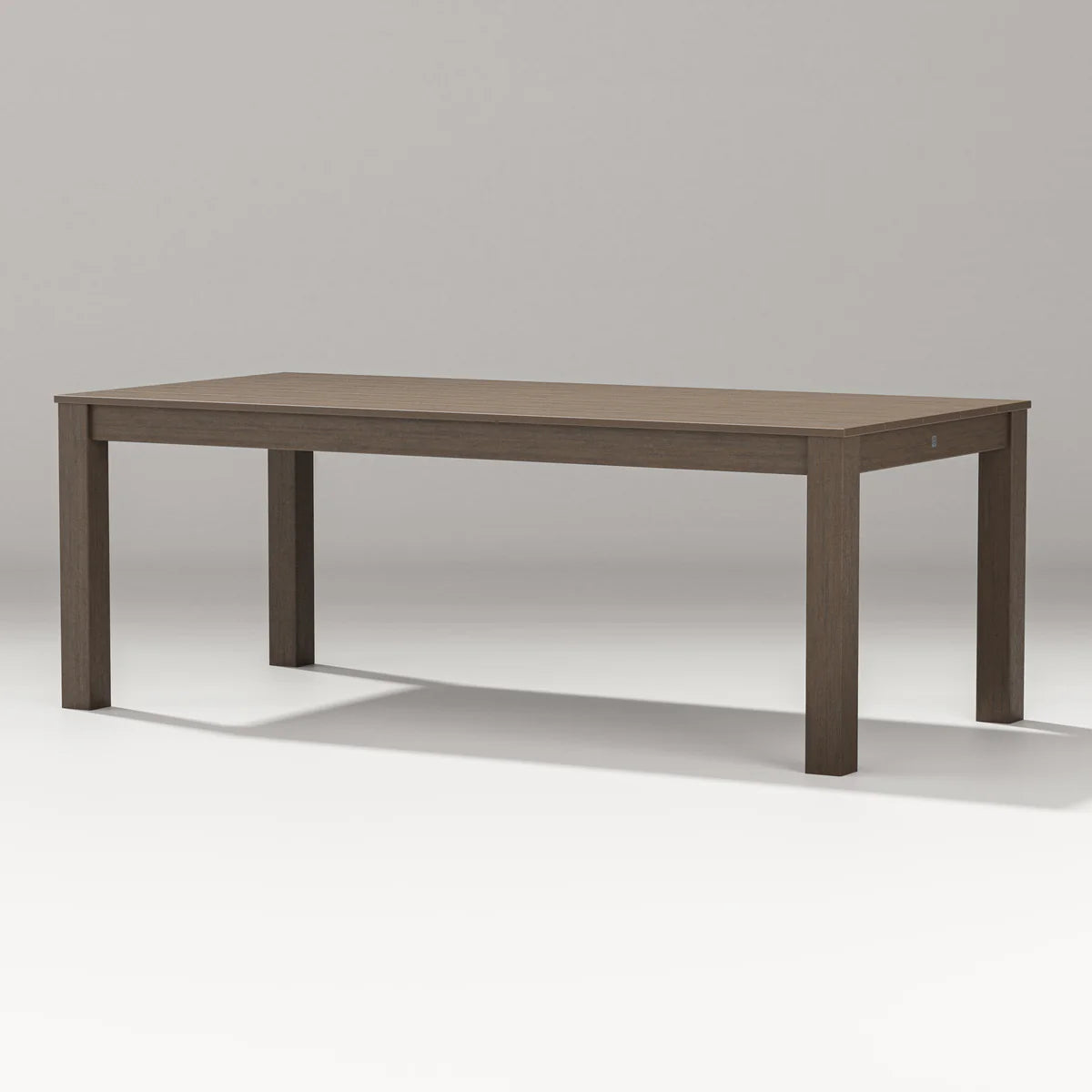 Wooden table on a plain background