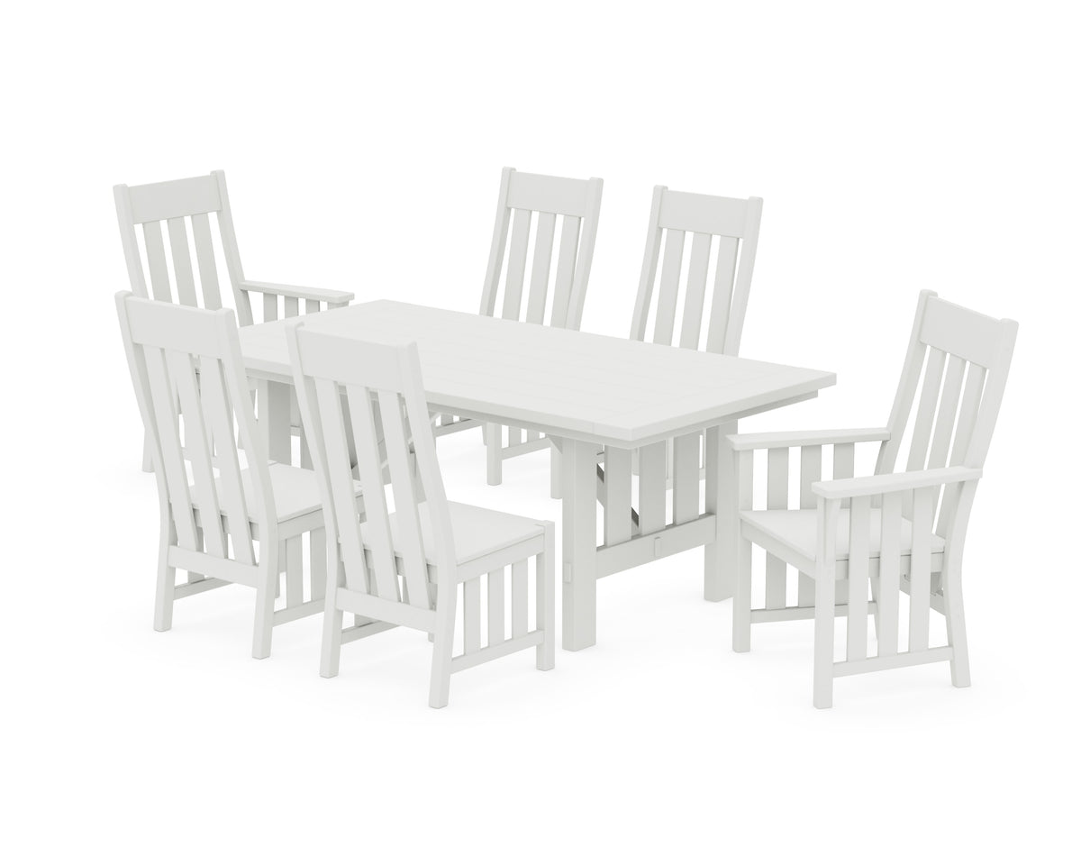 POLYWOOD Acadia 7-Piece Dining Set in Vintage White
