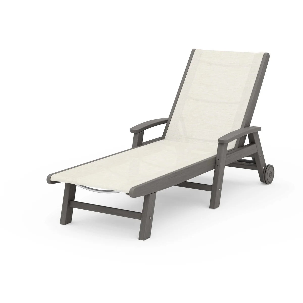 POLYWOOD Coastal Chaise with Wheels