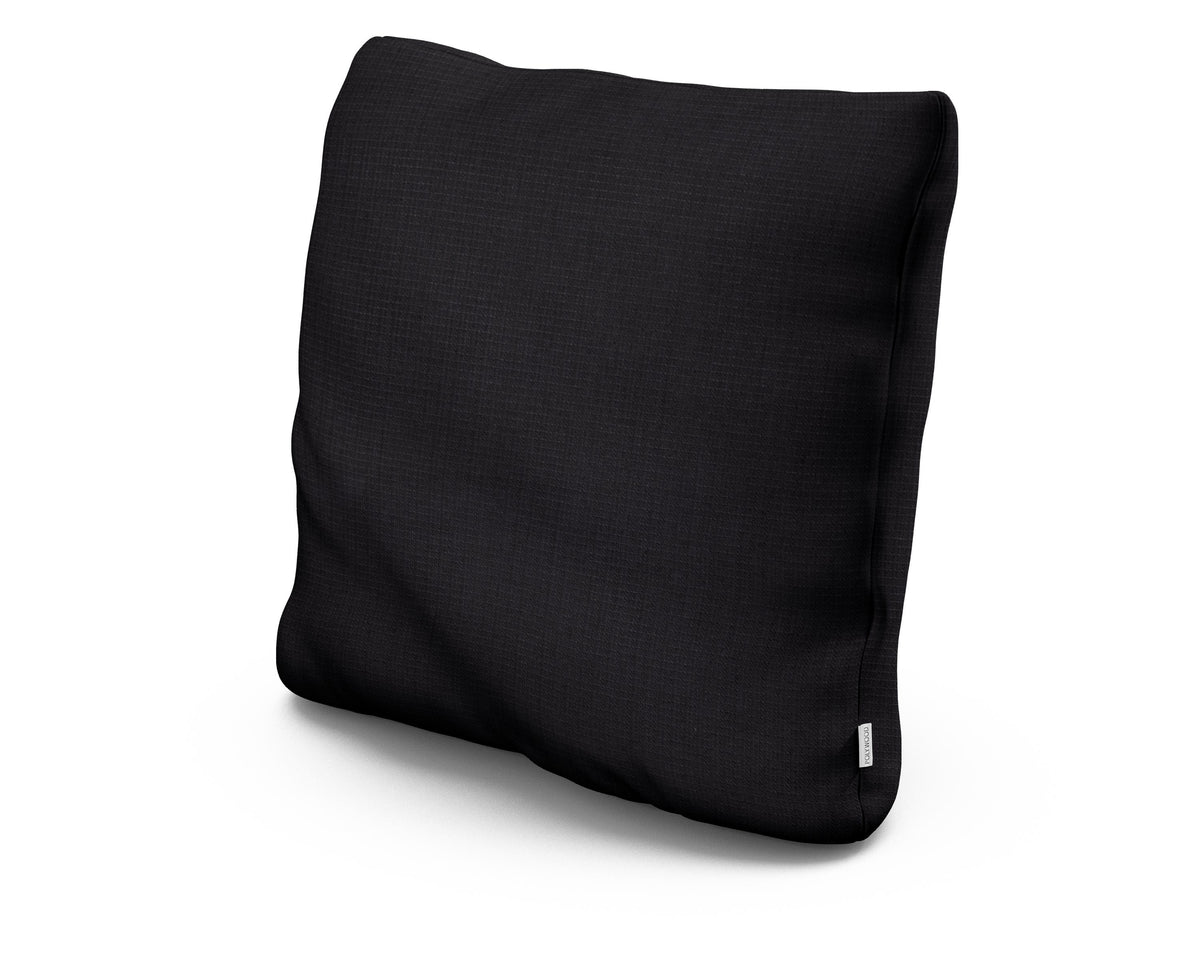 POLYWOOD 22" Outdoor Throw Pillow in Midnight Linen