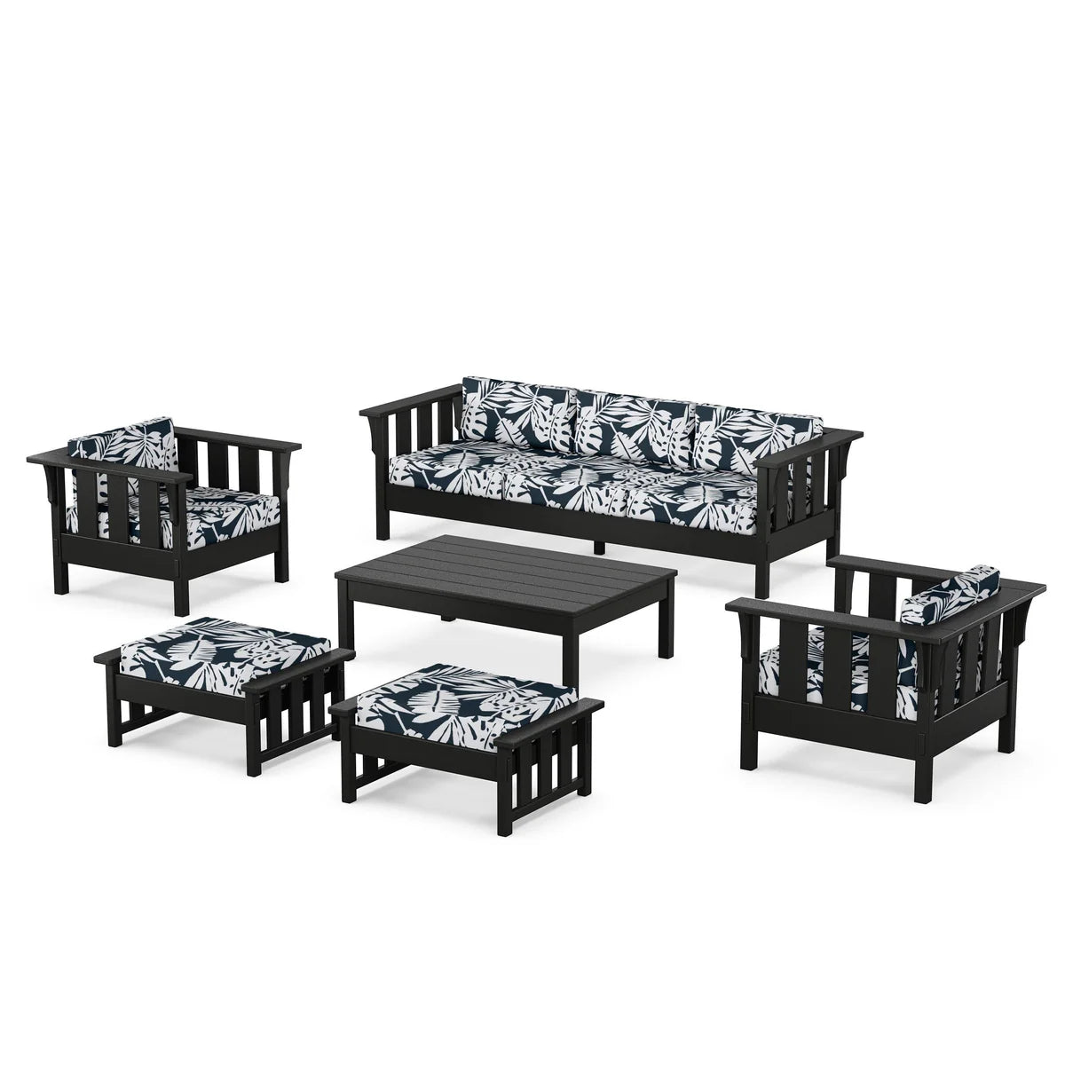 POLYWOOD Acadia 6-Piece Lounge Sofa Set