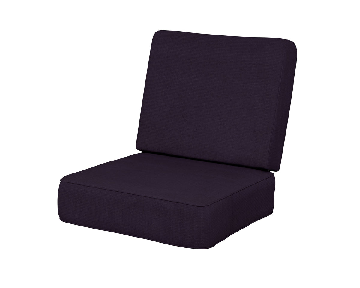 POLYWOOD Ateeva Harbour Seat and Back Cushion in Navy Linen