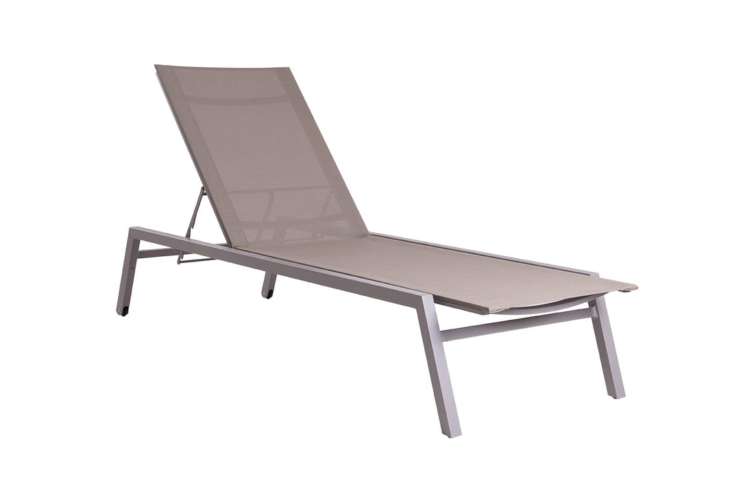 Kiera Stackable Aluminum Sun Lounger - Casual Furniture World