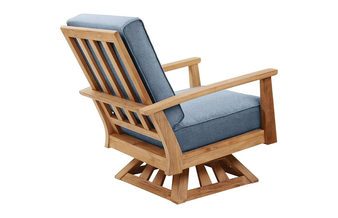 Beckett Teak Swivel Chair - Casual Furniture World
