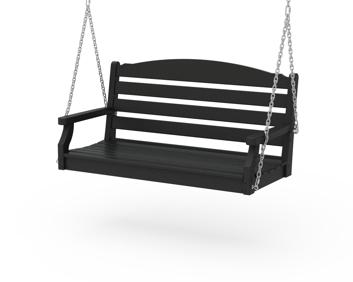POLYWOOD Savannah 48" Swing in Black