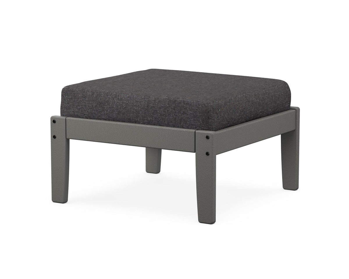 POLYWOOD Braxton Deep Seating Ottoman angle view