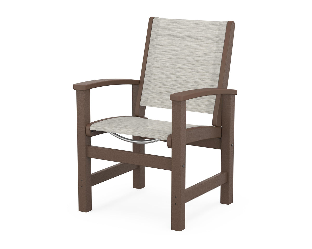 POLYWOOD Coastal Dining Chair in Mahogany / Birch