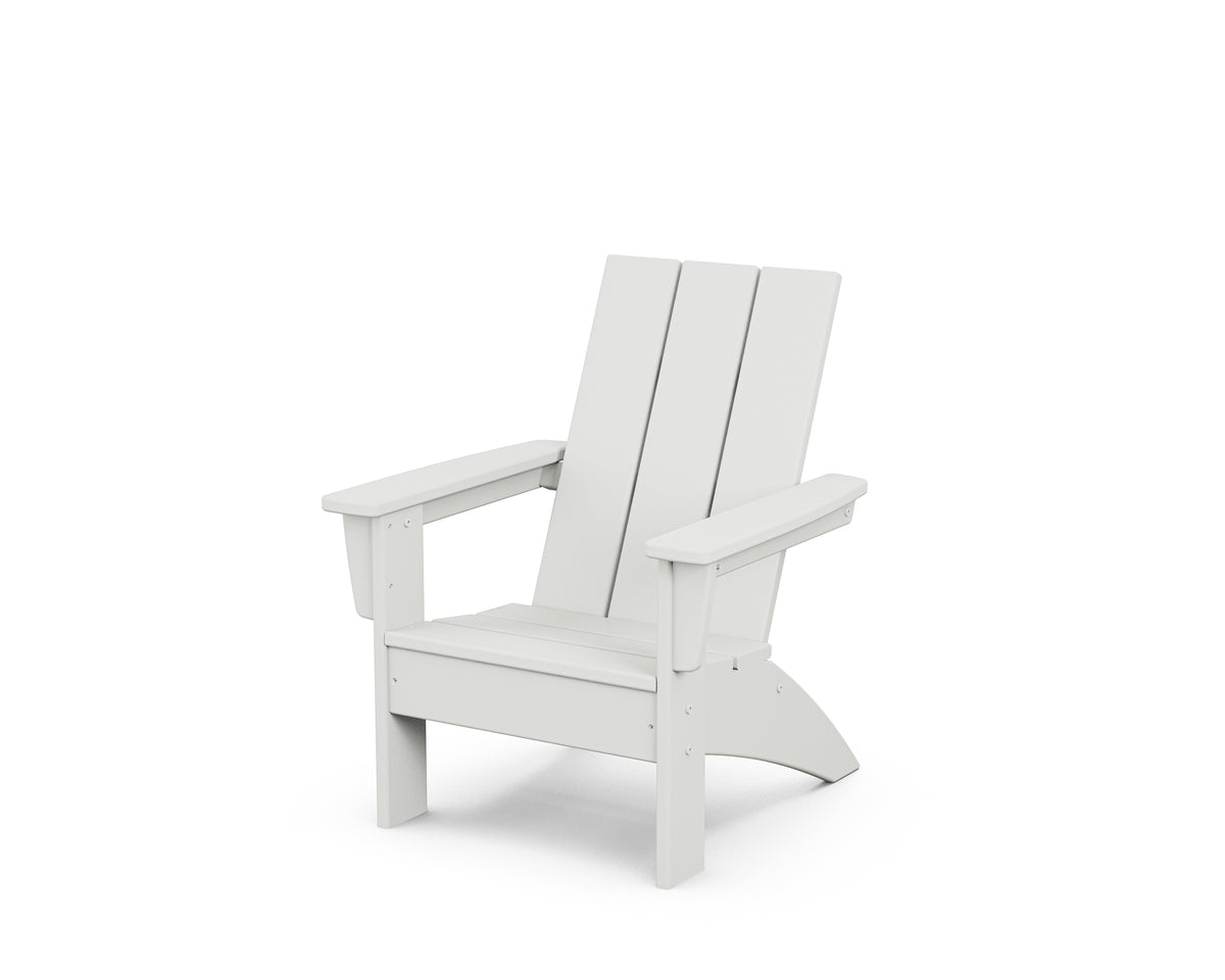 POLYWOOD Kids Modern Adirondack Chair in White