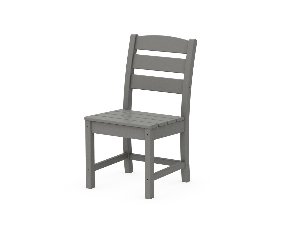 POLYWOOD Lakeside Dining Side Chair in Slate Grey
