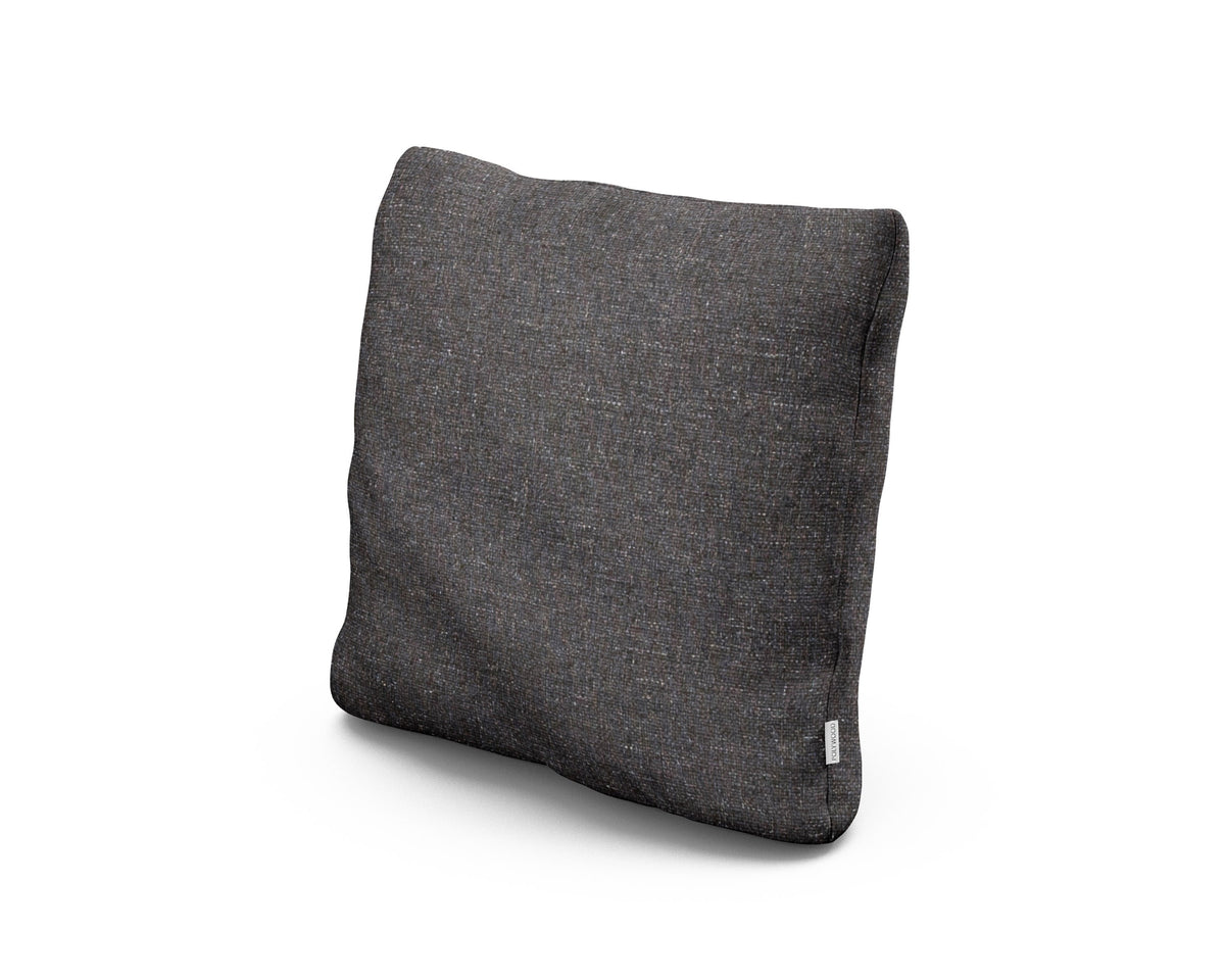 POLYWOOD 18" Outdoor Throw Pillow in Ash Charcoal