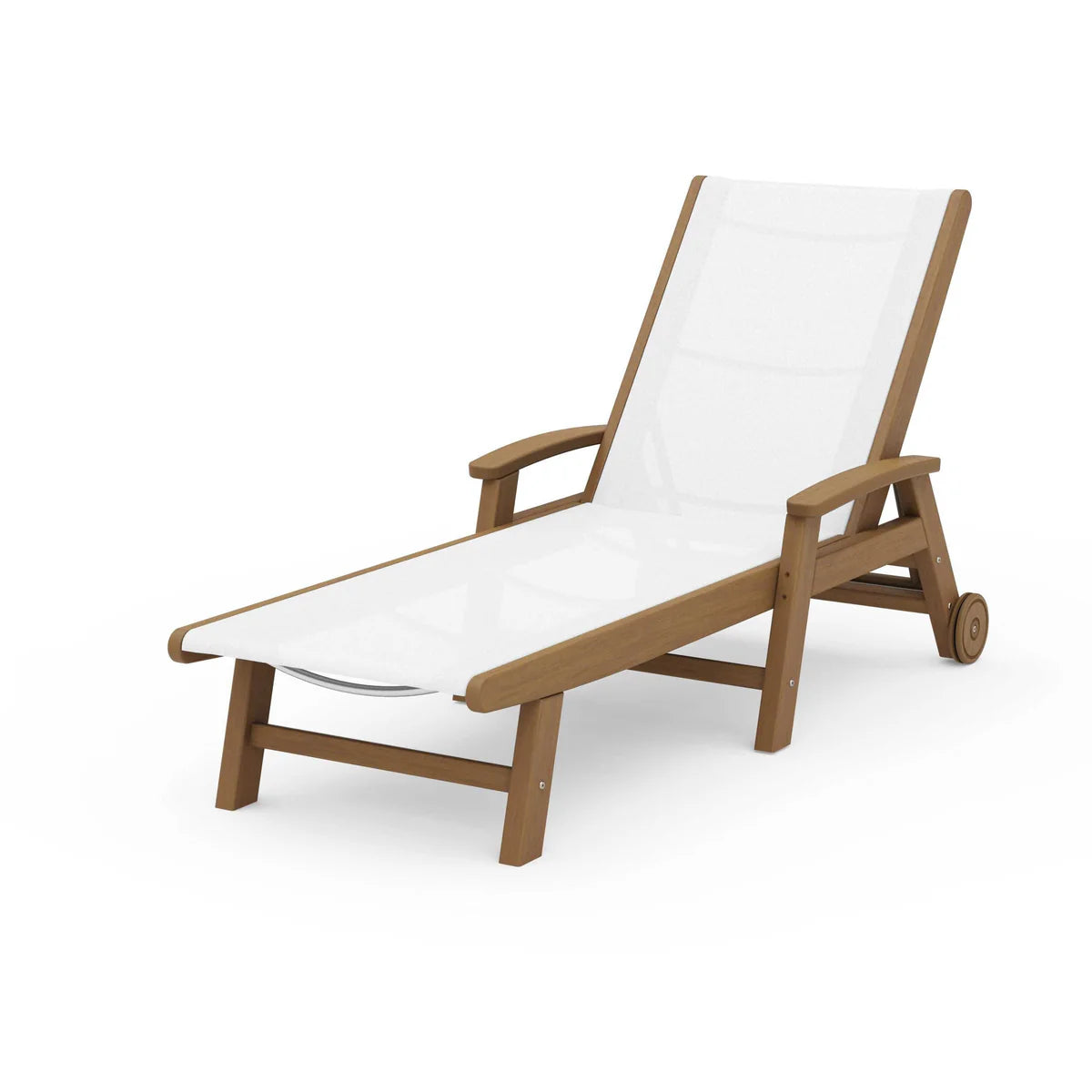 POLYWOOD Coastal Chaise with Wheels