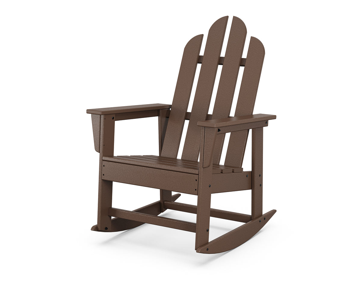 POLYWOOD Long Island Rocking Chair in Mahogany