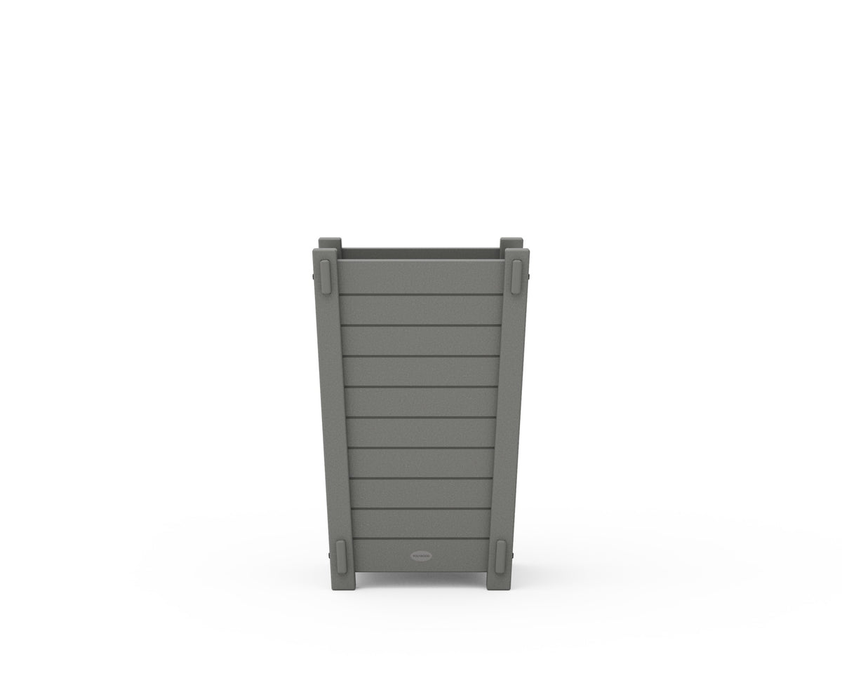 POLYWOOD Nautical Tapered Square Short Planter Box angle view