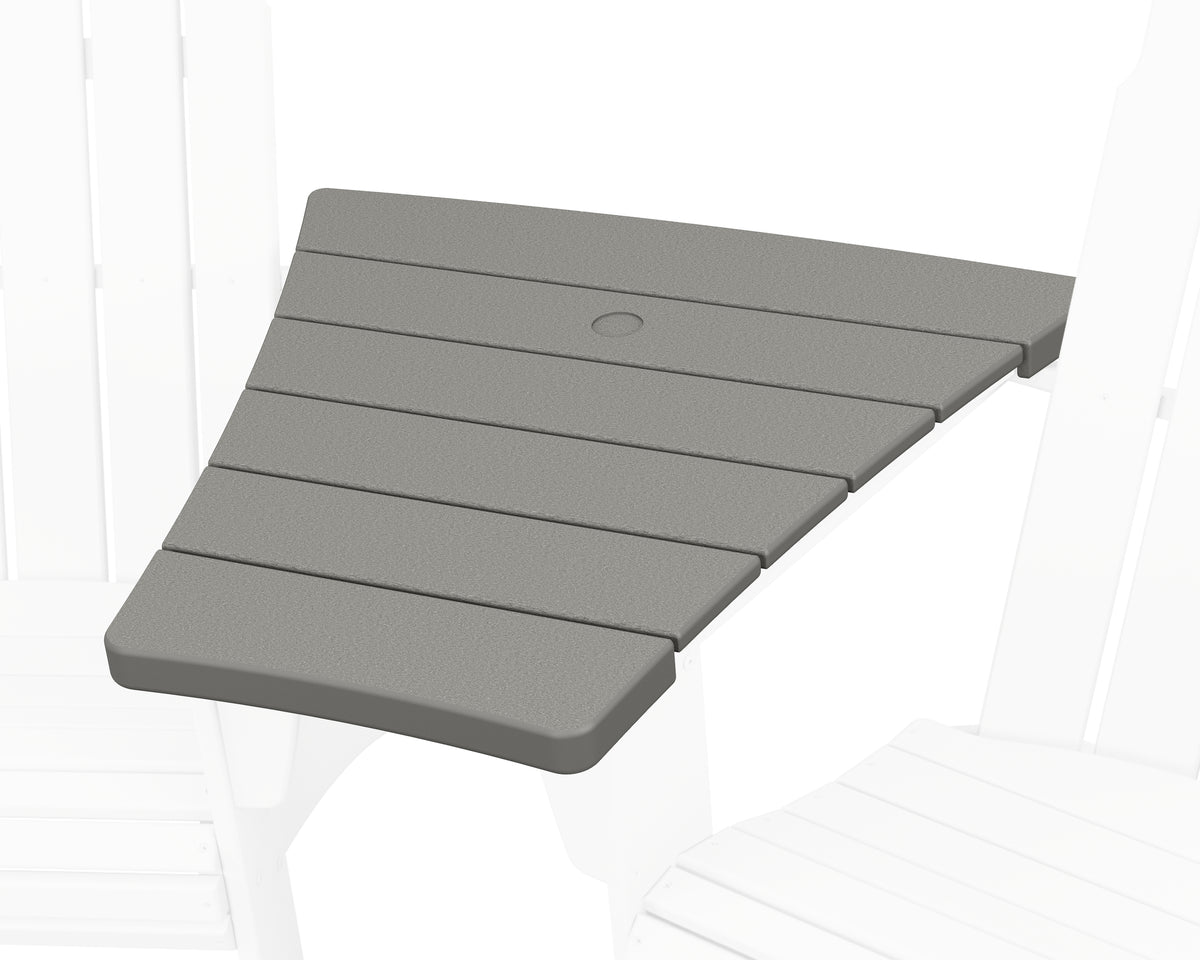 POLYWOOD 600 Series Angled Adirondack Connecting Table in Slate Grey