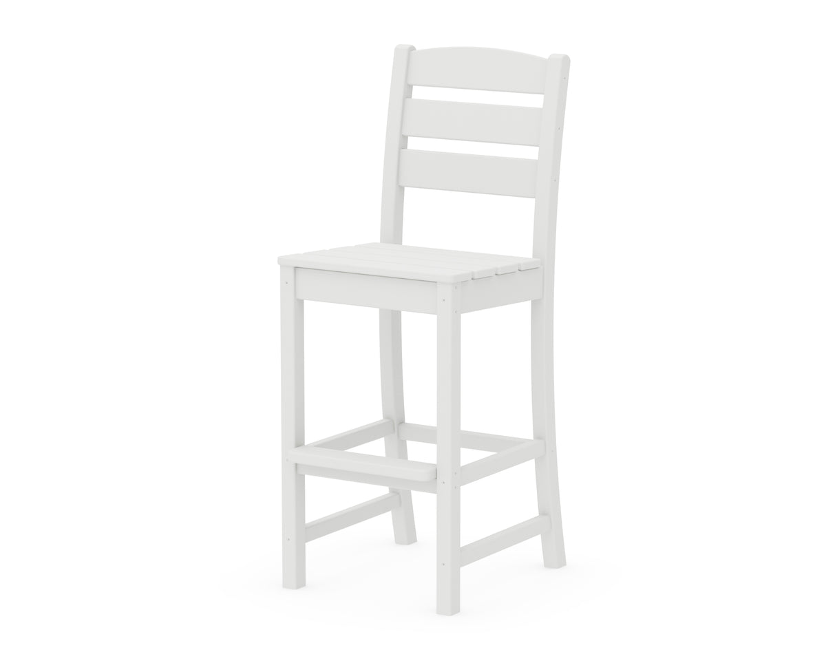 POLYWOOD Lakeside Bar Side Chair in White