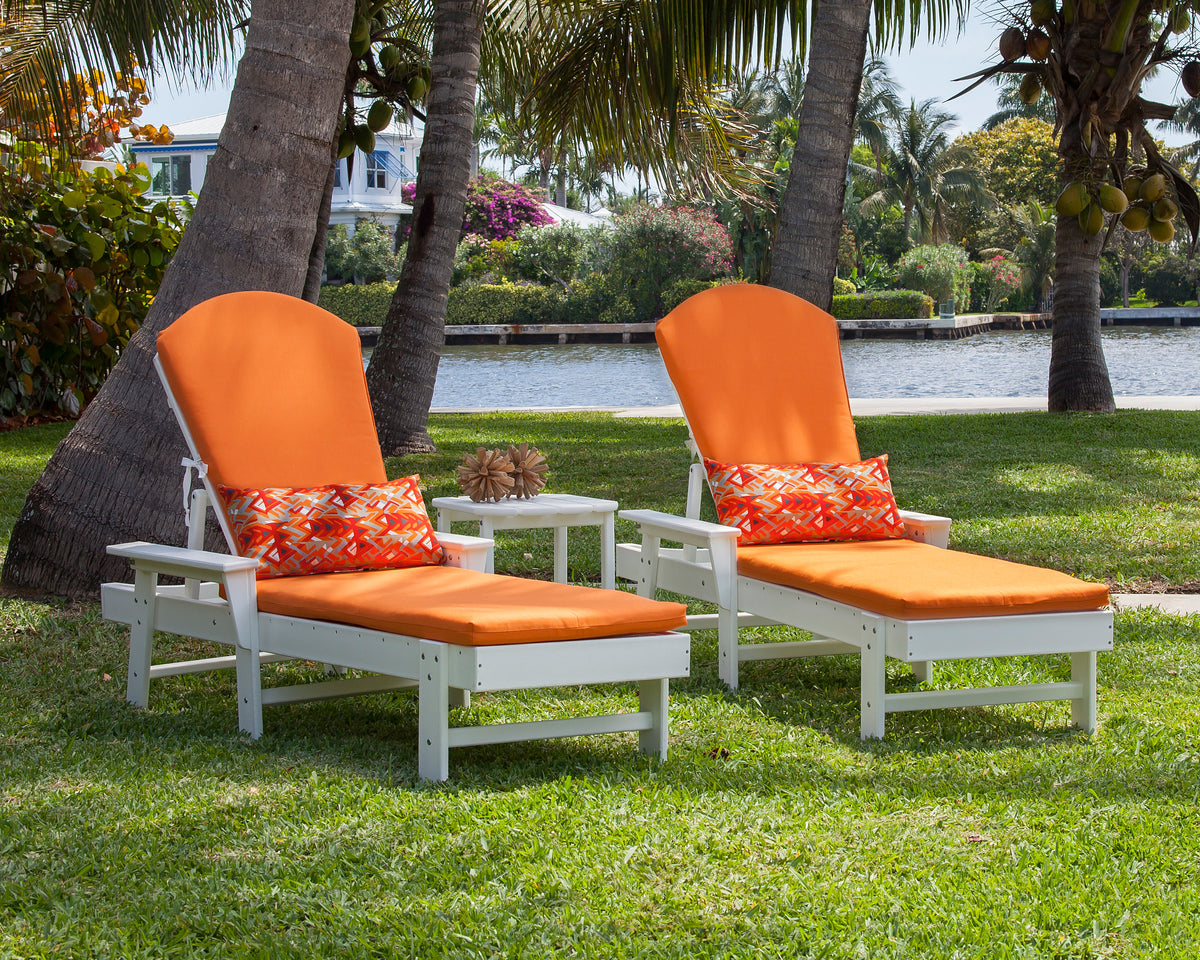 POLYWOOD South Beach Chaise 3-Piece Set in an outdoor setting
