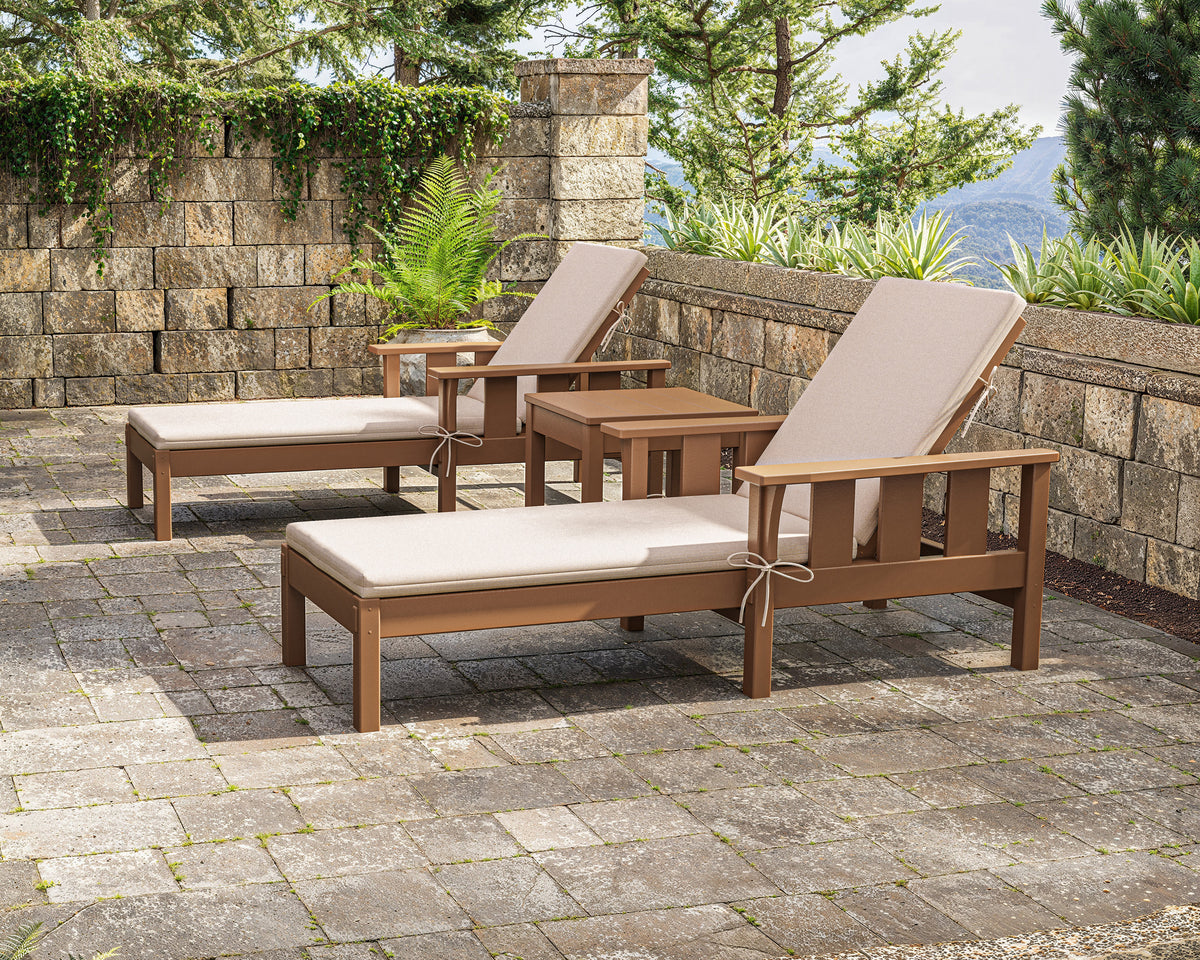 POLYWOOD Acadia 3-Piece Chaise Set in an outdoor setting