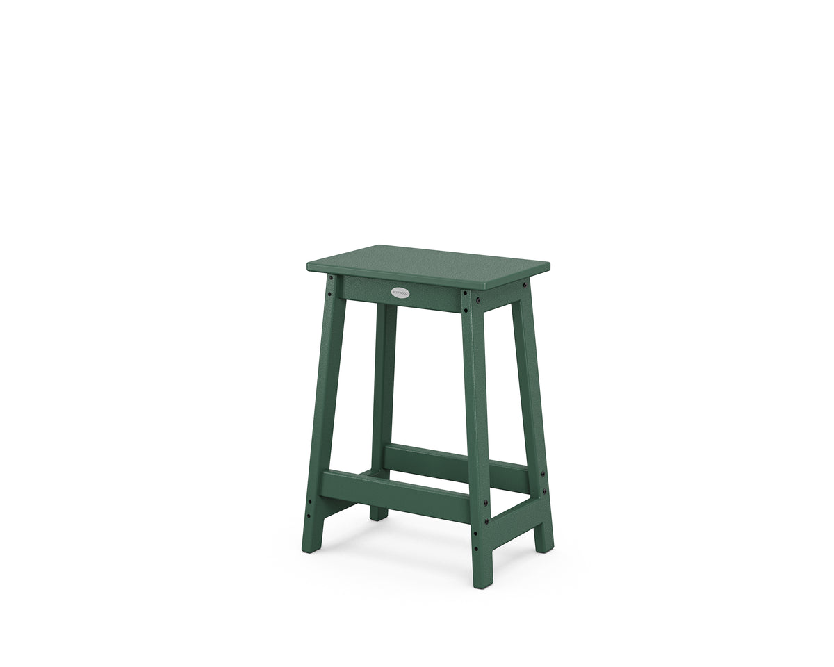 POLYWOOD Modern Studio Counter Stool in Green