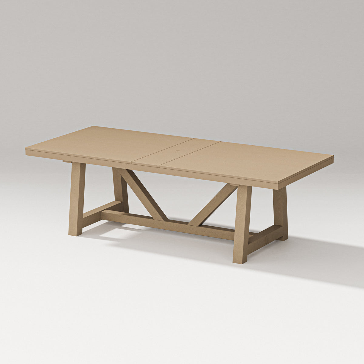 POLYWOOD PW Designer Series 96" A-Frame Dining Table in Vintage Sahara
