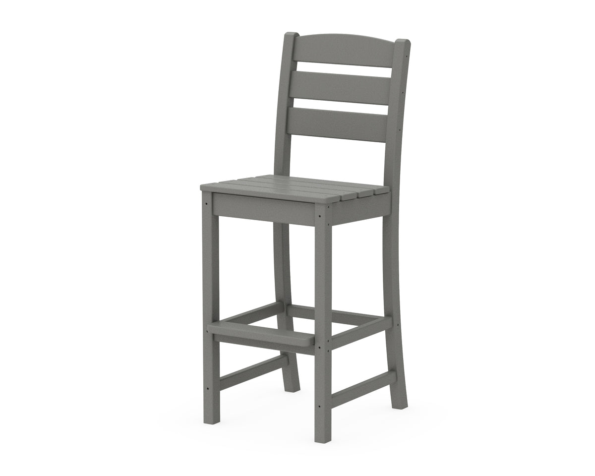 POLYWOOD Lakeside Bar Side Chair in Slate Grey