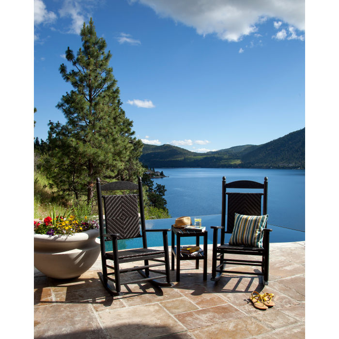 POLYWOOD Jefferson Woven Rocking Chair
