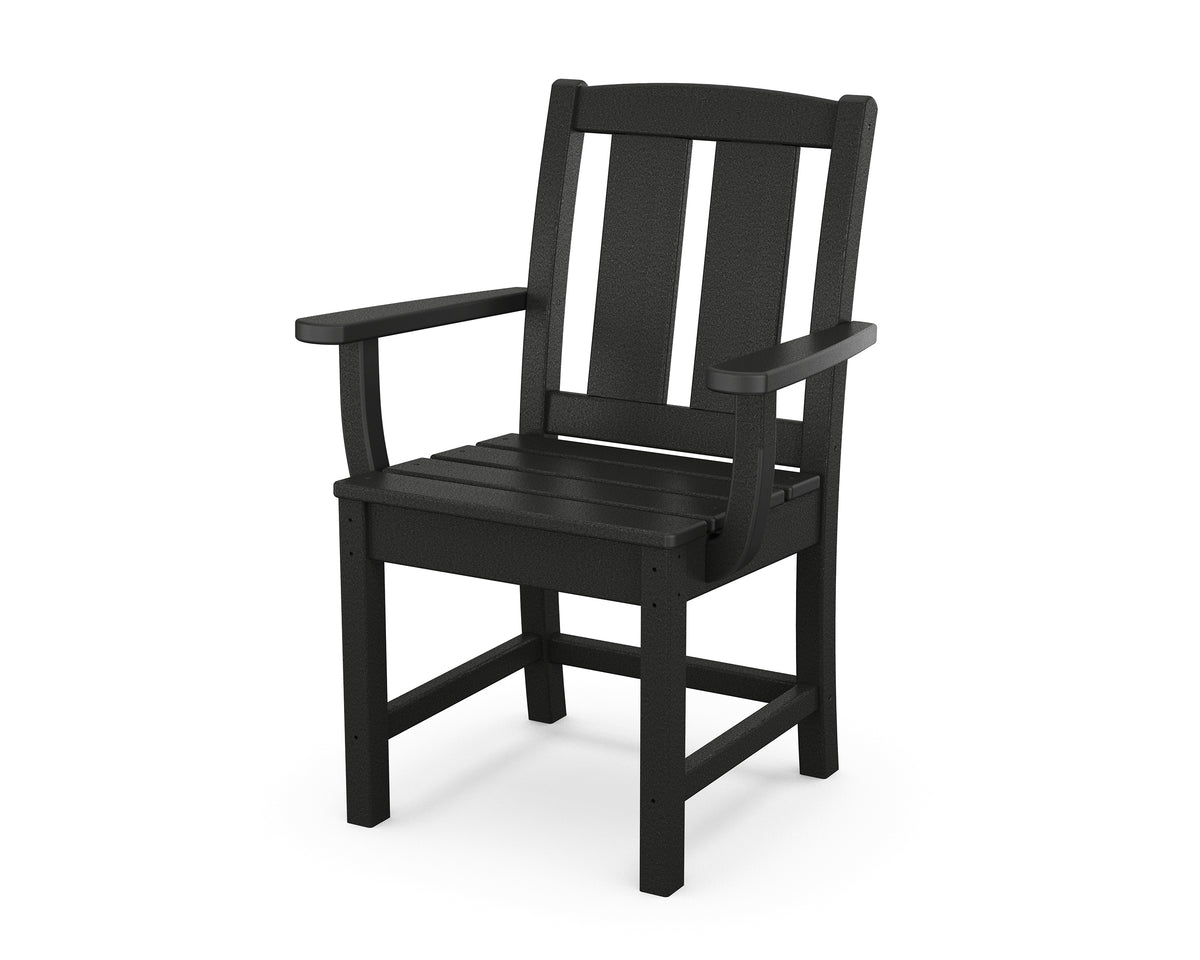 POLYWOOD Mission Dining Arm Chair in Black