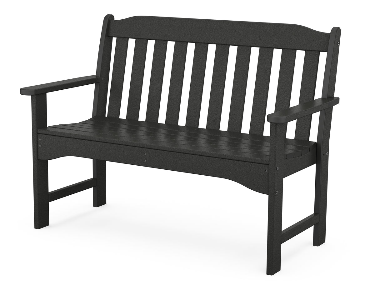 POLYWOOD Country Living 48" Garden Bench in Black