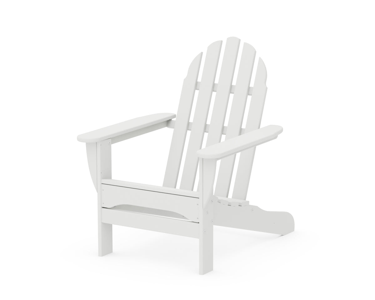 POLYWOOD Classic Adirondack Chair in White