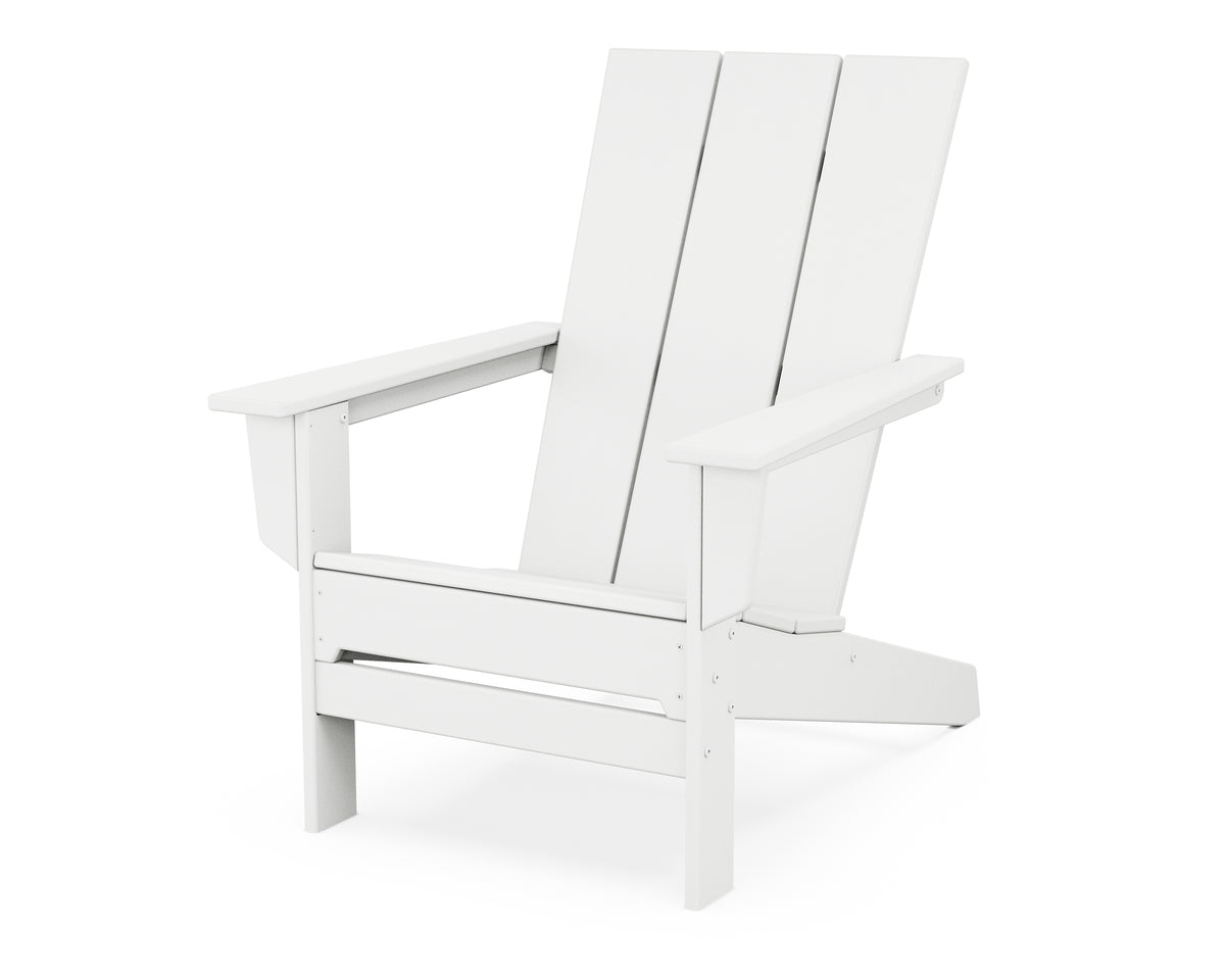 POLYWOOD Modern Studio Adirondack Chair in White