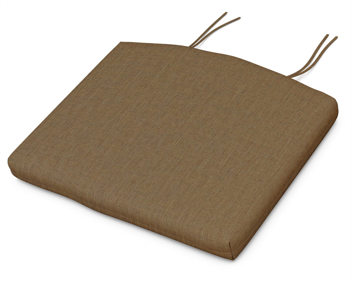 POLYWOOD Seat Cushion - 12.65"D x 15"W x 2.5"H in Cast Teak