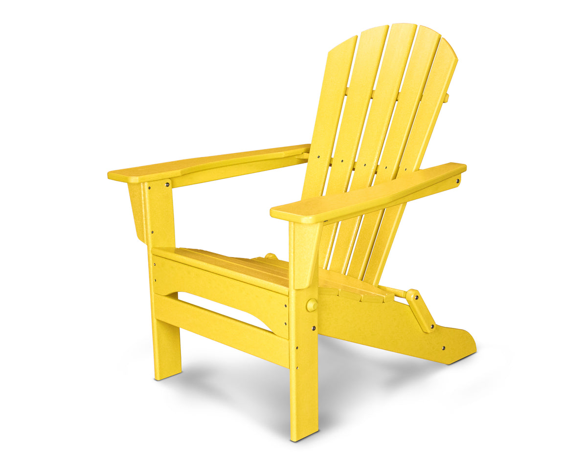 POLYWOOD Palm Coast Folding Adirondack in Lemon