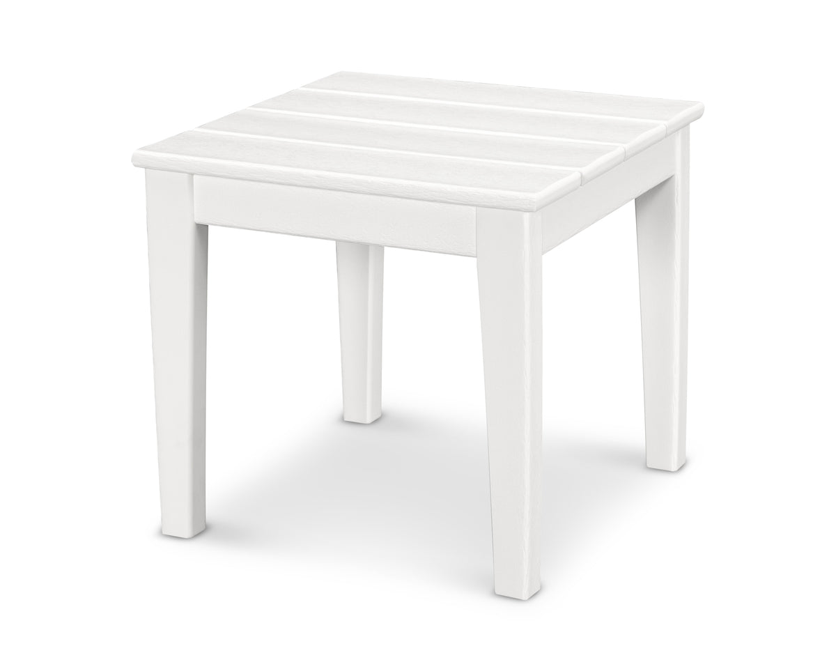 POLYWOOD Newport 18" End Table in White
