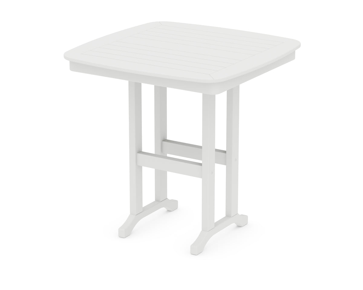 POLYWOOD Nautical 37" Counter Table in White