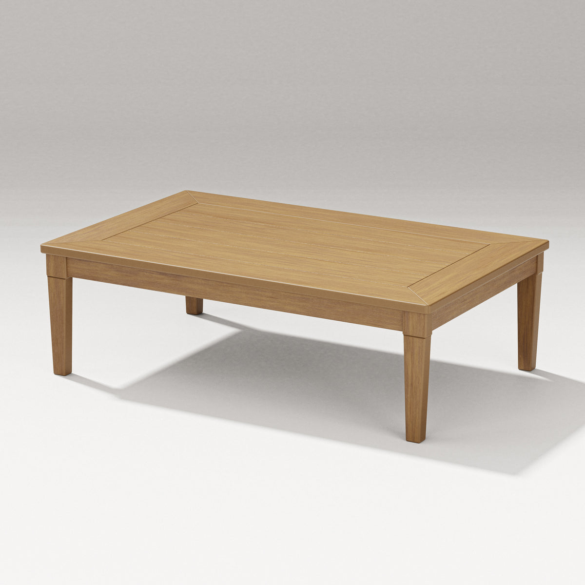 POLYWOOD Estate Rectangular Coffee Table in Natural
