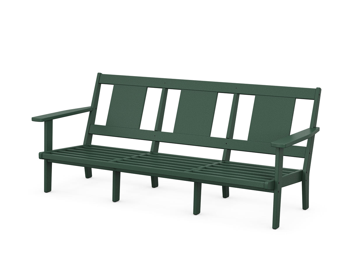 POLYWOOD Prairie Deep Seating Sofa Frame in Green