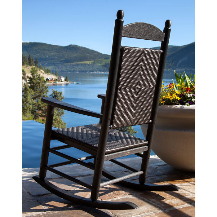POLYWOOD Jefferson Woven Rocking Chair