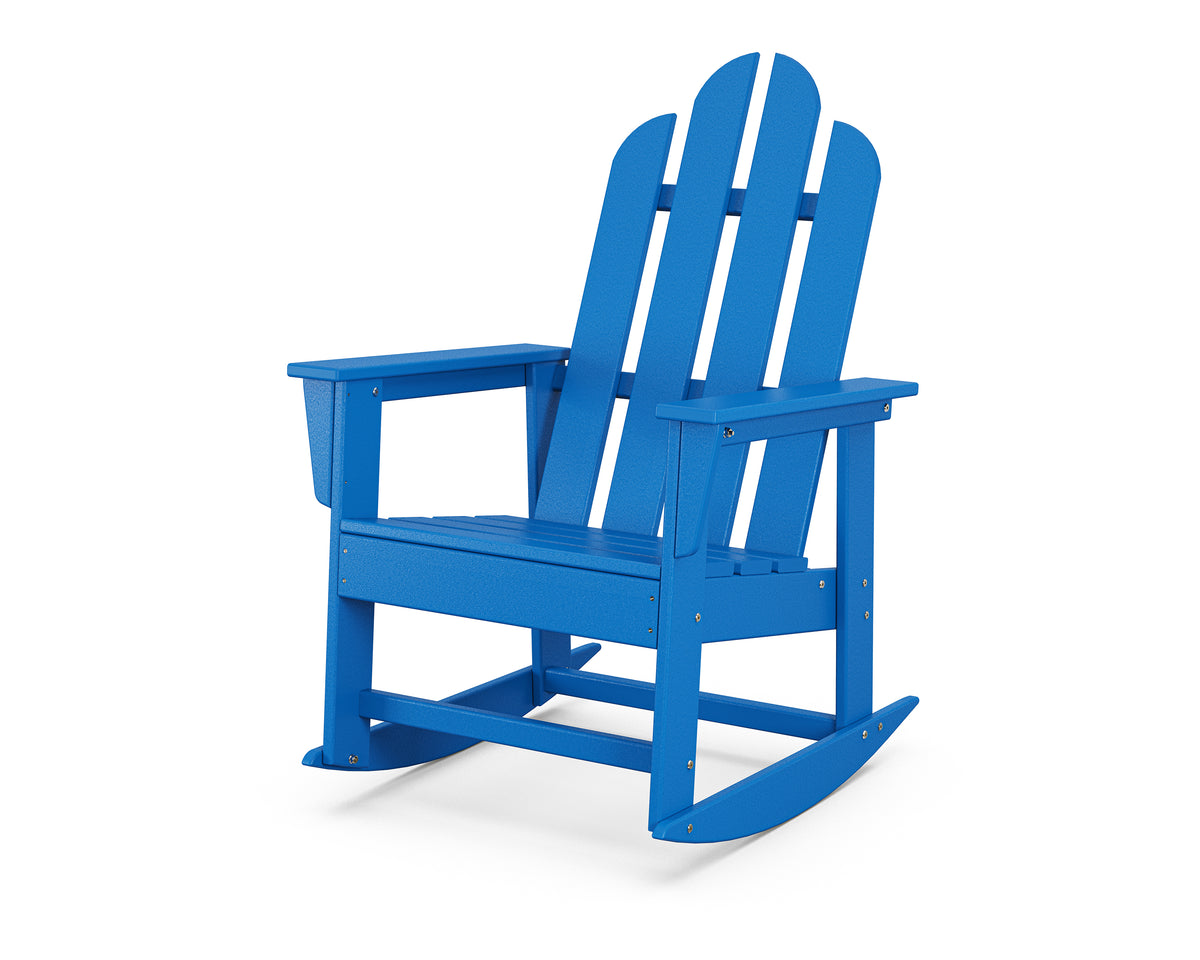 POLYWOOD Long Island Rocking Chair in Pacific Blue