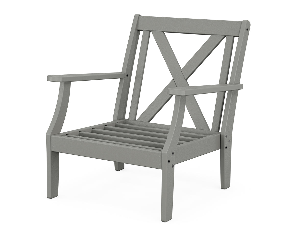 POLYWOOD Braxton Deep Seating Chair Frame in Slate Grey