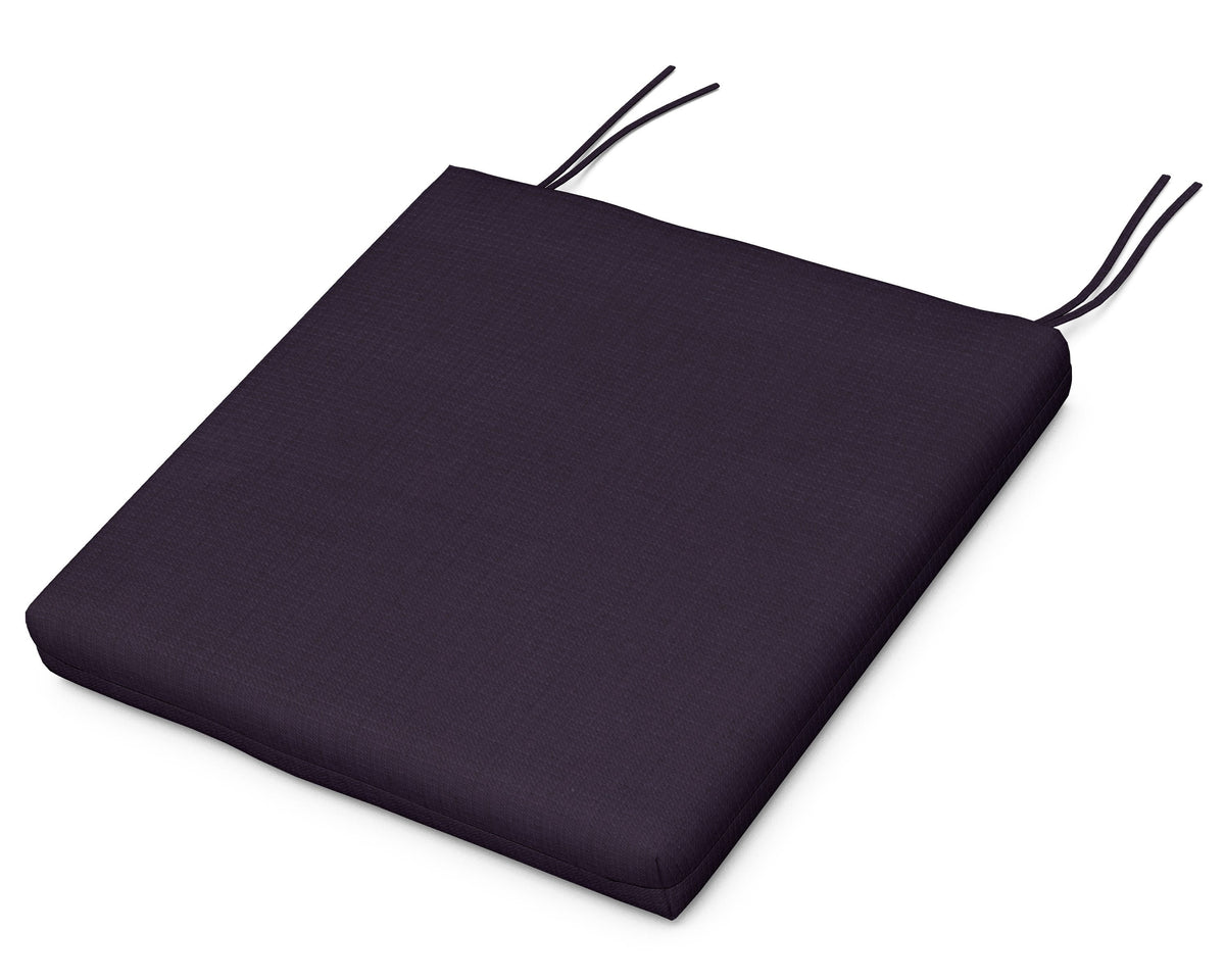 POLYWOOD EDGE Dining Cushion 19.5"D x 19.5"W x 2.5"H in Navy Linen