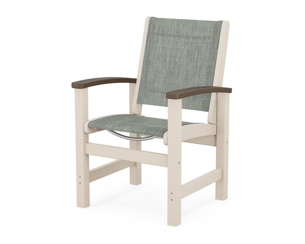 POLYWOOD Coastal Dining Chair in Sand / Kona / Birch