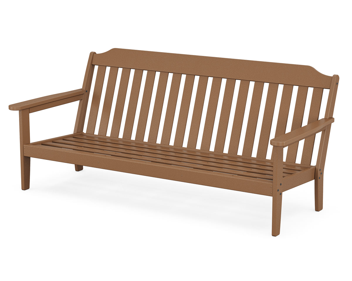 POLYWOOD Country Living Cottage Deep Seating Sofa Frame in Teak